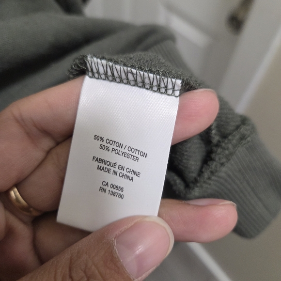 Reitmans Plus Size Green V-Neck Sweater | Cotton Blend Casual Relaxed Fit Cozy - Picture 5 of 8